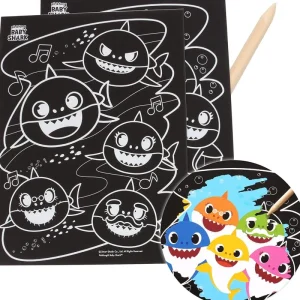 Pinkfong Baby Shark Baby Shark Scratch Art Set Clearance