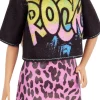 Barbie Fashionistas Blond Hair with Rock Tee and Skirt Fashion