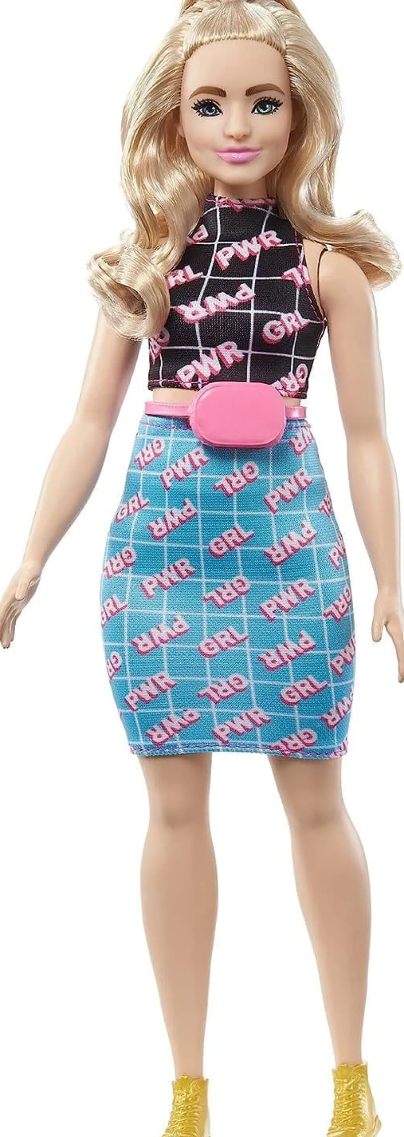 barbie_fashionistas_doll__0-4.webp Barbie Fashionistas Doll - Curvy Blonde in Girl Power Outfit Sale