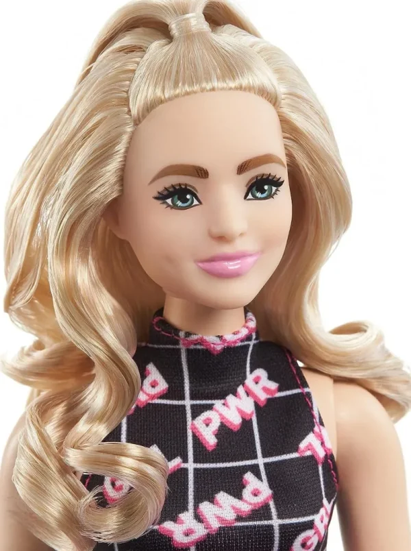 Barbie Fashionistas Doll - Curvy Blonde in Girl Power Outfit Sale