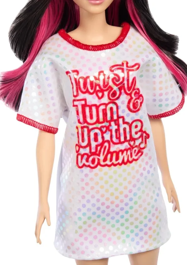 Barbie Fashionistas Doll 214 Black Wavy Hair with Twist n Turn Dress Discount