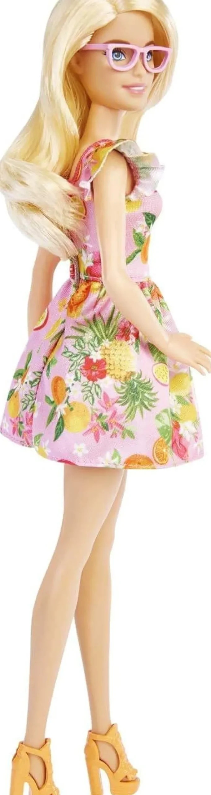 barbie_fashionistas_doll__3.webp Barbie Fashionistas Doll Blonde Hair Fruit Print Dress Clearance