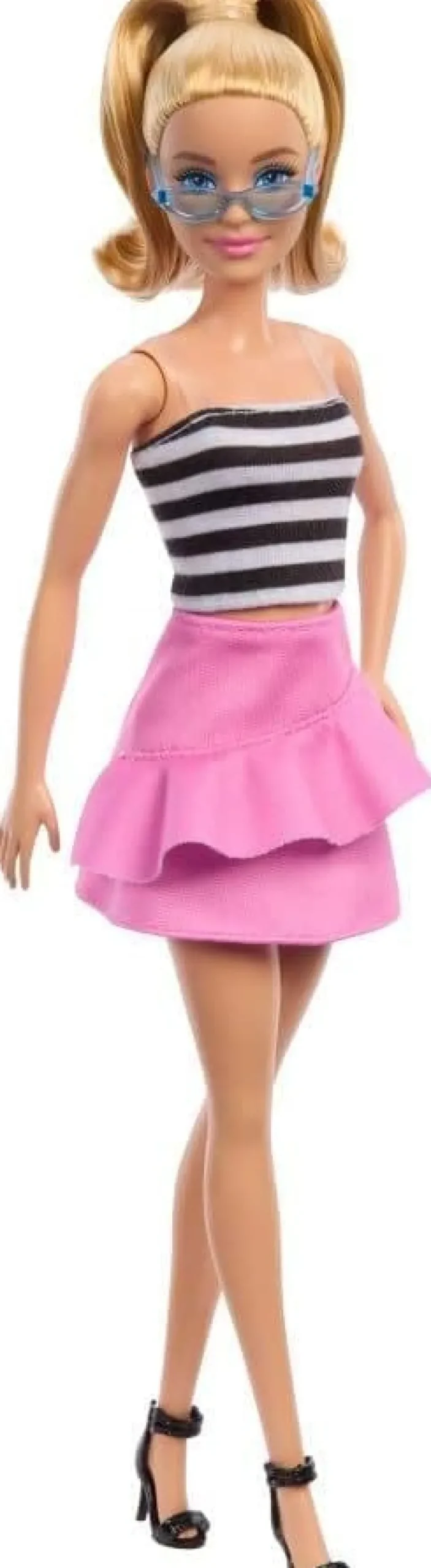 barbie_hrh_fashionistas_b_1.webp Barbie HRH11 Fashionistas Blonde Doll with Striped Top New