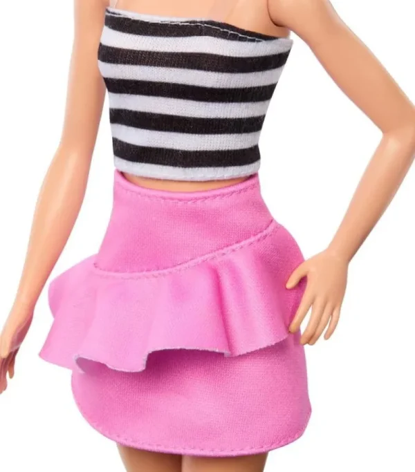 Barbie HRH11 Fashionistas Blonde Doll with Striped Top New