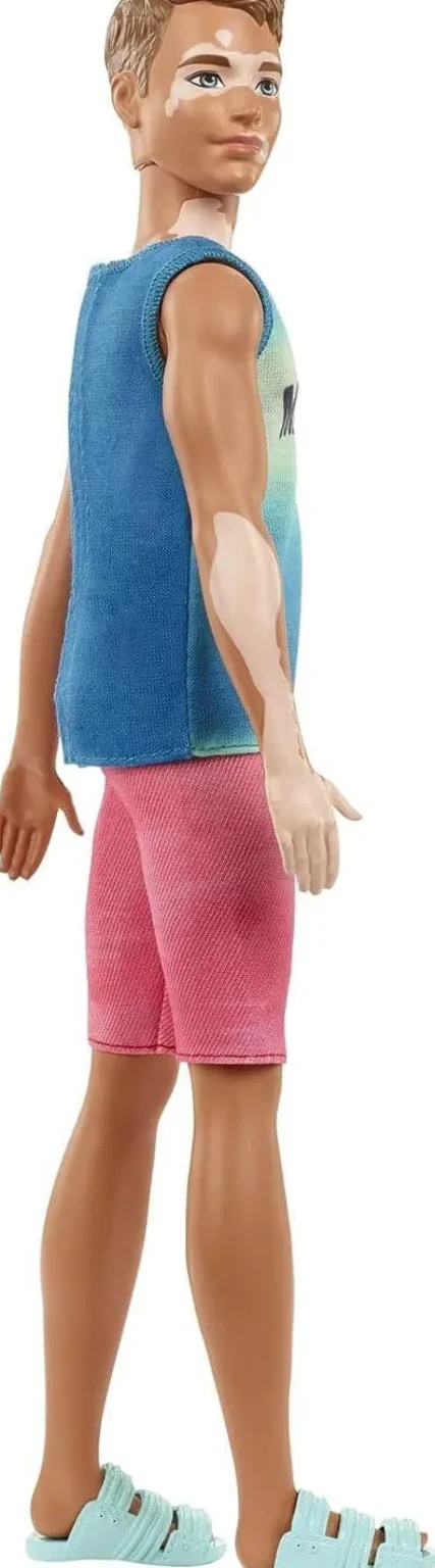 Barbie Ken Fashionistas Doll Brown Cropped Hair Vitiligo Outlet