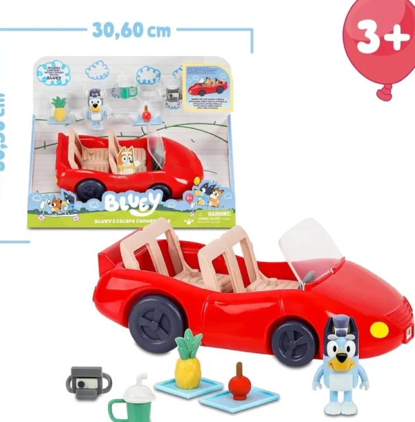 Bluey - Convertible Blue Dog Vehicle Convertible Car Clearance