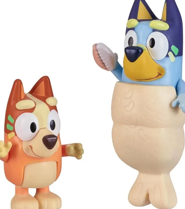 Bluey Beach Figure Mermaid Tails 2-Pack Hot