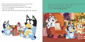 Bluey Christmas Eve with Verandah Santa Book Outlet