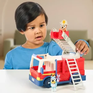 Bluey Firetruck Including Exclusive Firefighter Bingo and Bob Bilby Figures Fashion