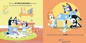 Bluey My Dad Is Awesome Story Book Hot