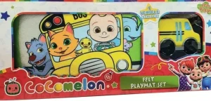 Cocomelon Felt Playmat Set Inc Bus Vehicle Hot