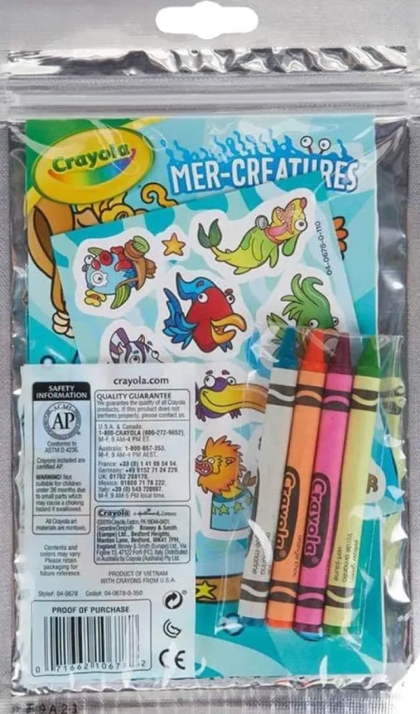 Crayola - Mer-Creatures Coloring Pack Outlet