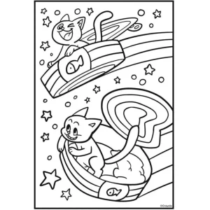 Crayola Cosmic Cats Colouring Book Sale