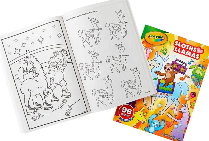 crayola_sloths_and_llamas_0.webp Crayola Sloths and Llamas Colouring Book Best