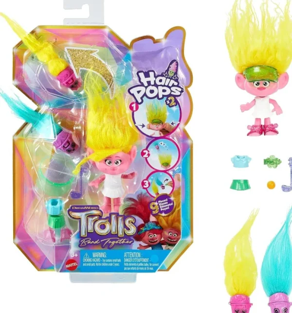 Dreamworks Trolls Band Together Hair Pops Small Doll Assortment Clearance