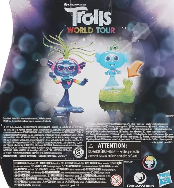 Dreamworks Trolls World Tour Techno Reef Bobble with two figures New