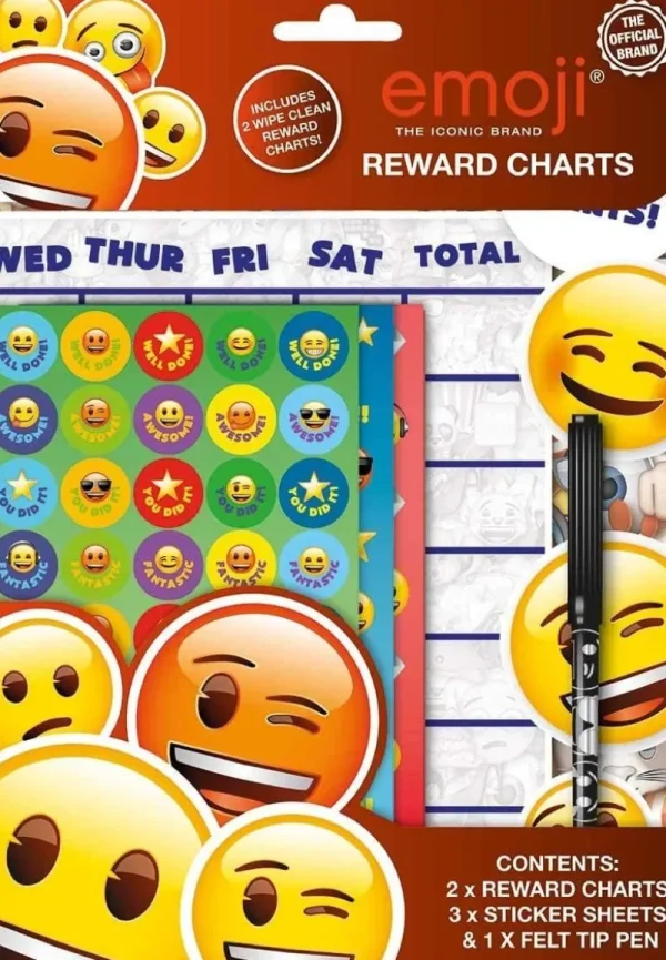 Art and Crafts Emoji Reward Charts Including Pen & Stickers Best