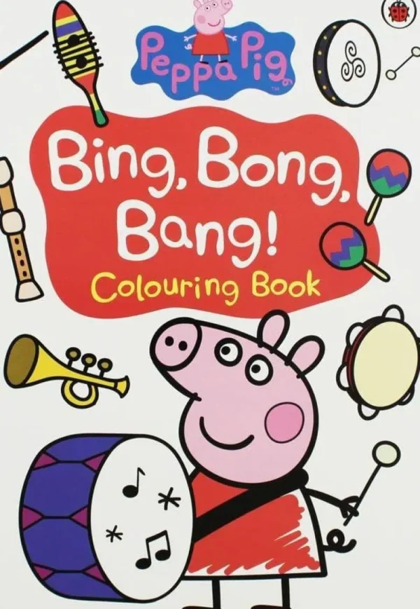 Children's Books Peppa Pig  Bing Bong Bang Colouring Book Fashion
