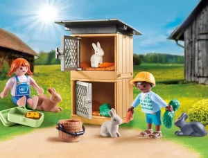 Playmobil Easter Rabbit Pen Playset Discount