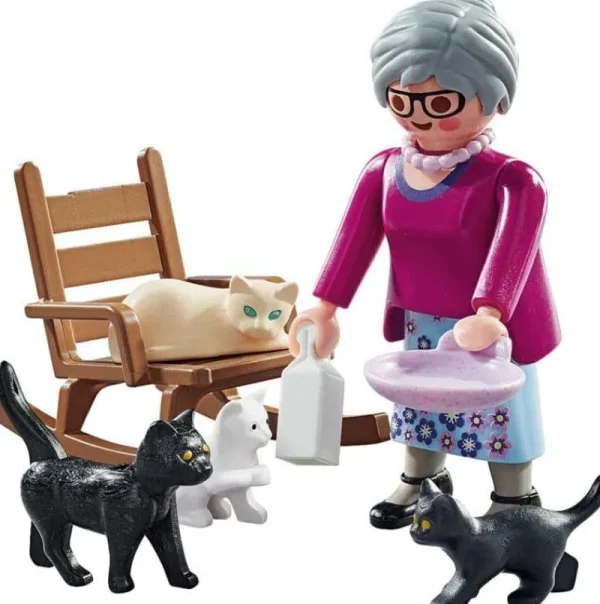Playmobil Special Plus - Grandma with Cats New