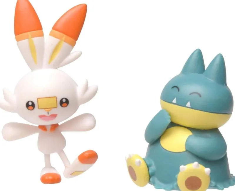 pokmon_battle_ready_munch_0.webp Pokemon Pokémon Battle Ready Munchlax & Scorbunny Figures Fashion