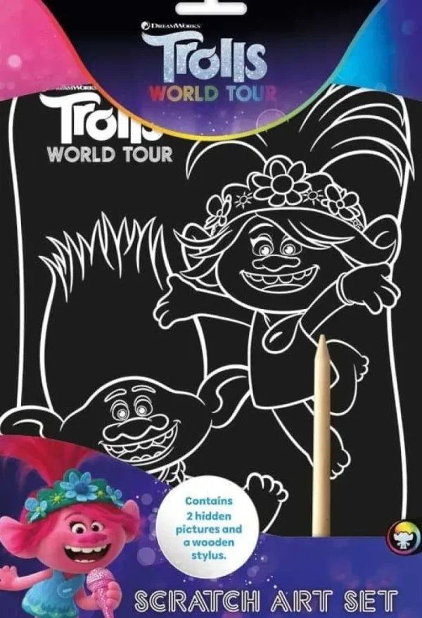Dreamworks Trolls Trolls World Tour Scratch Art Set Clearance