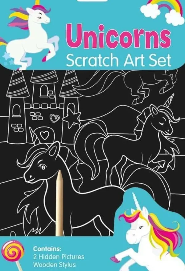 Art and Crafts Unicorn Scratch Art Set Online