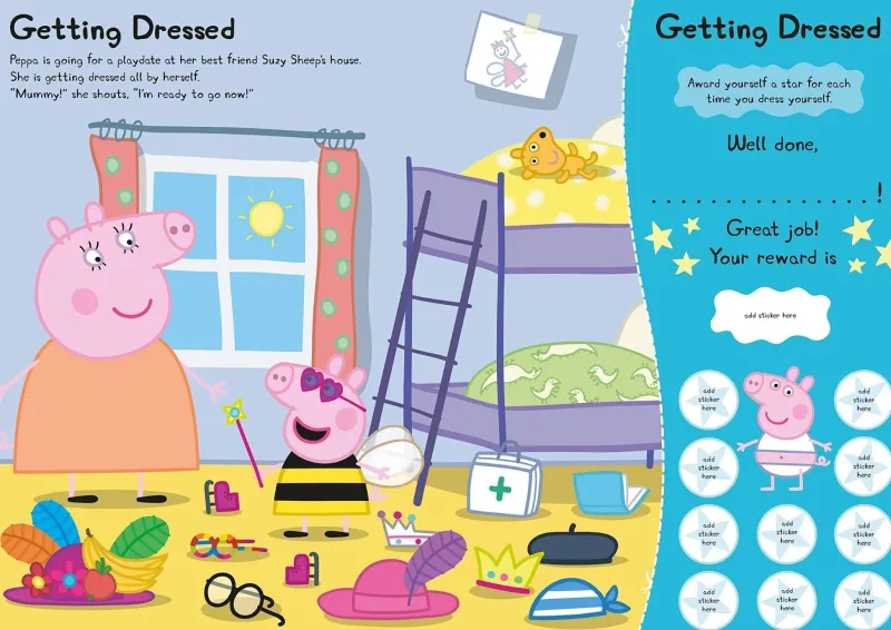 well_done_peppa_reward_ch_0.webp Children's Books Well Done Peppa Reward Chart Sticker Book New
